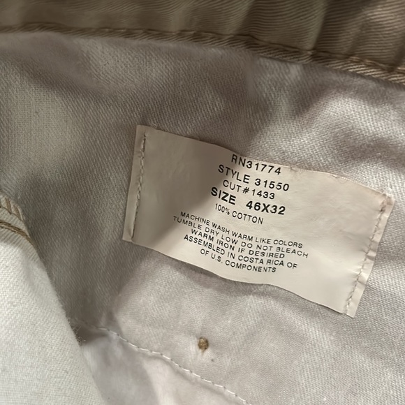 Pants Mens Pleated Khaki Pants 4632 Euc 10 Cotton Poshmark